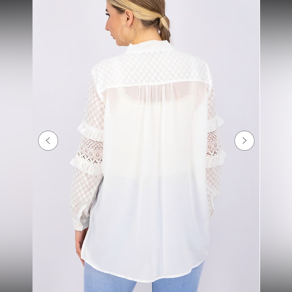 French Connection Women Long Sleeve Patched Shirt